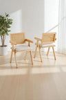 Chaise Rotina en Tissu – Structure Bois Robuste