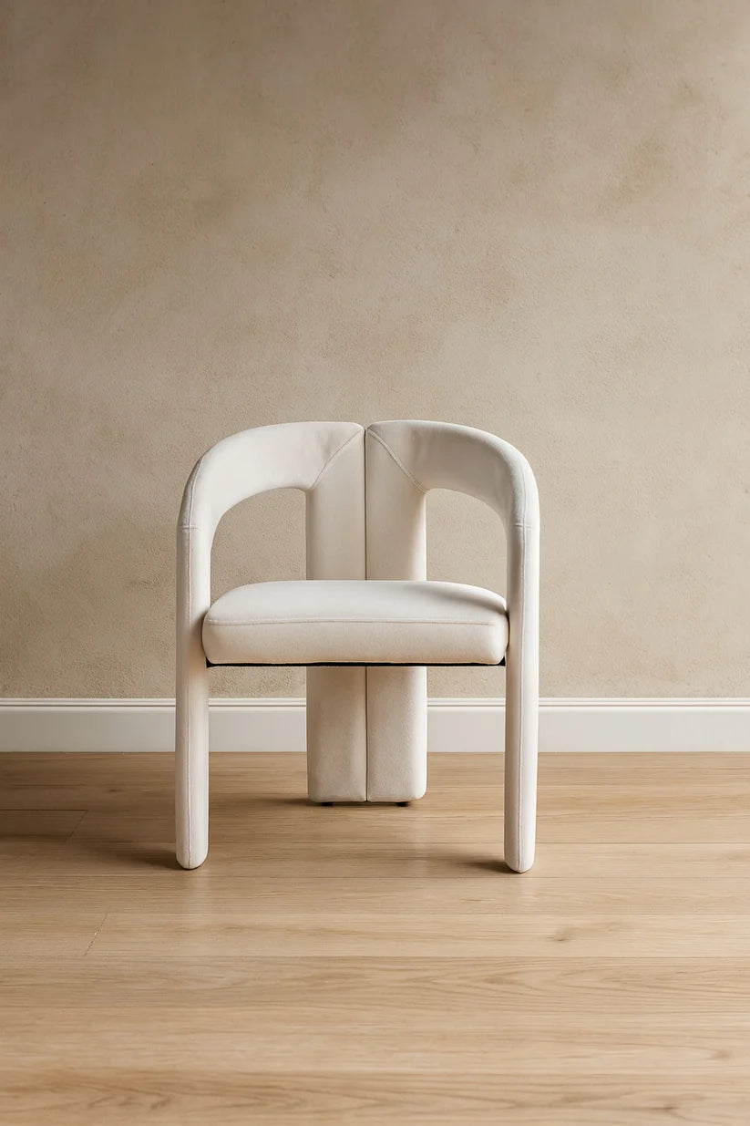 Chaise Onix chenille Beige Velour