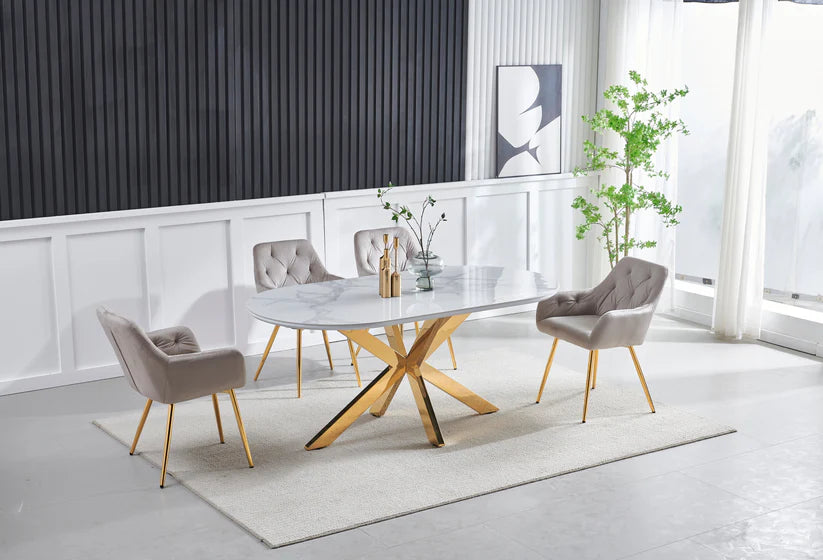 Table à Manger OPHÉLIA – Ovale Céramique – 150 cm