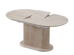 Table extensible TRAVERTINO effet travertin 160-200cm