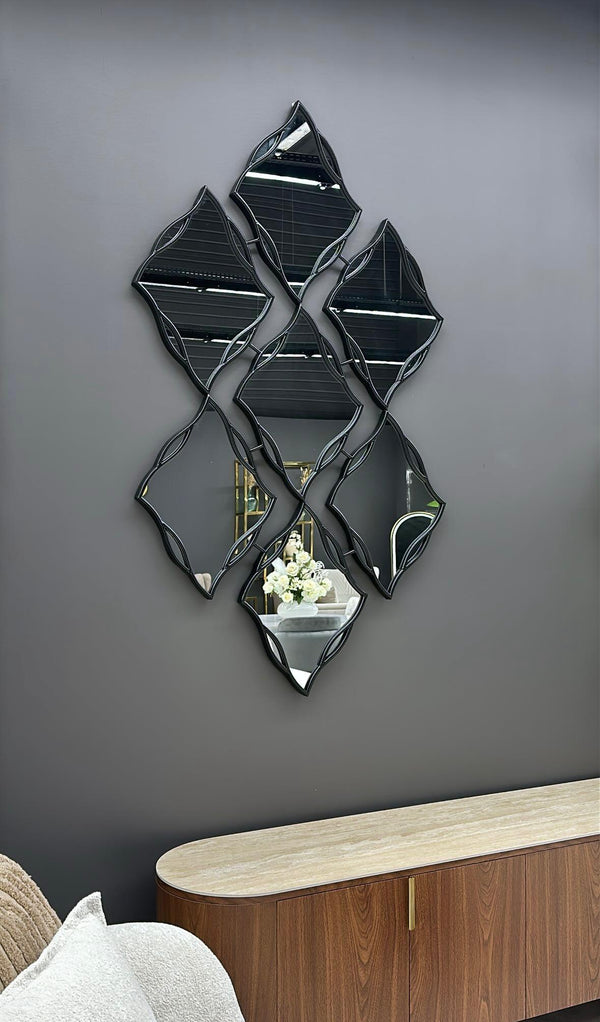 Miroir Mural Design 165 × 93 cm – Noir ou Doré